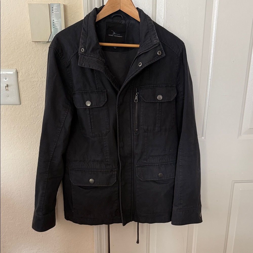 Marc Anthony Charcoal Military Jacket